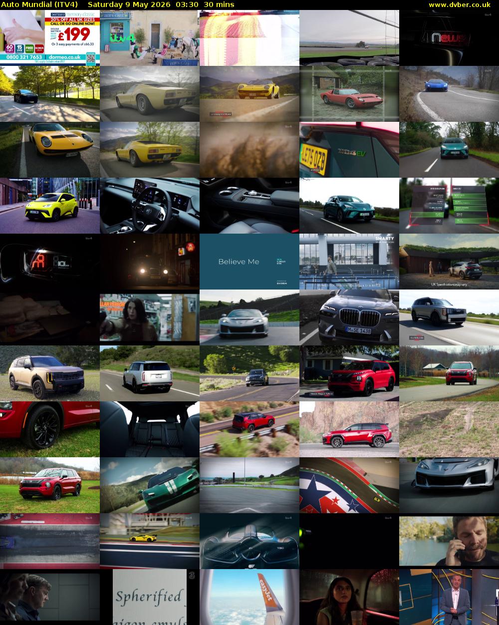 Auto Mundial (ITV4) Saturday 9 May 2026 03:30 - 04:00