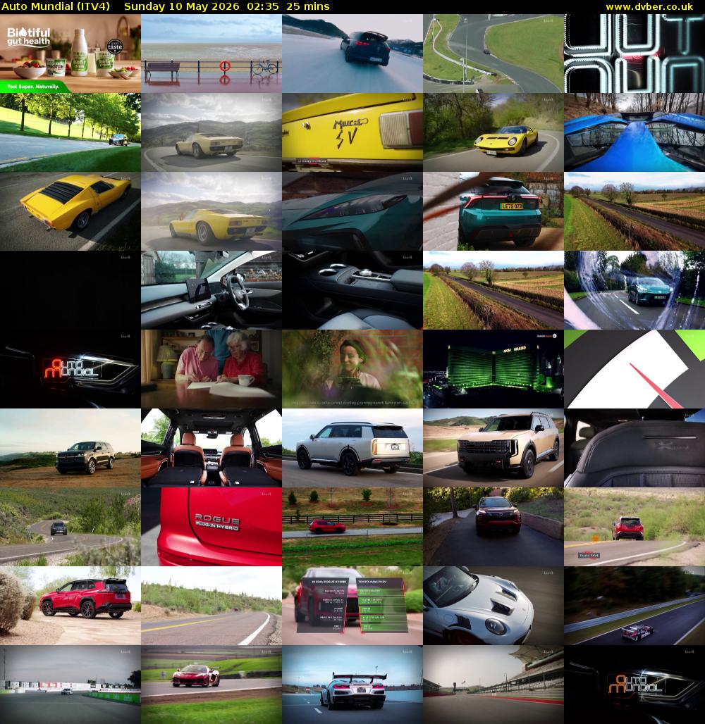 Auto Mundial (ITV4) Sunday 10 May 2026 02:35 - 03:00