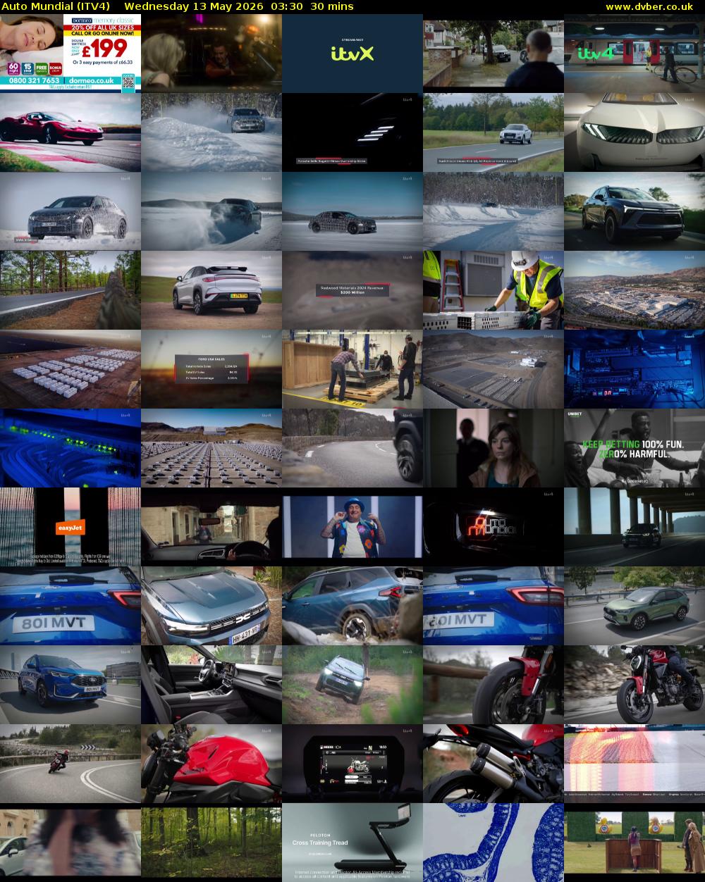 Auto Mundial (ITV4) Wednesday 13 May 2026 03:30 - 04:00