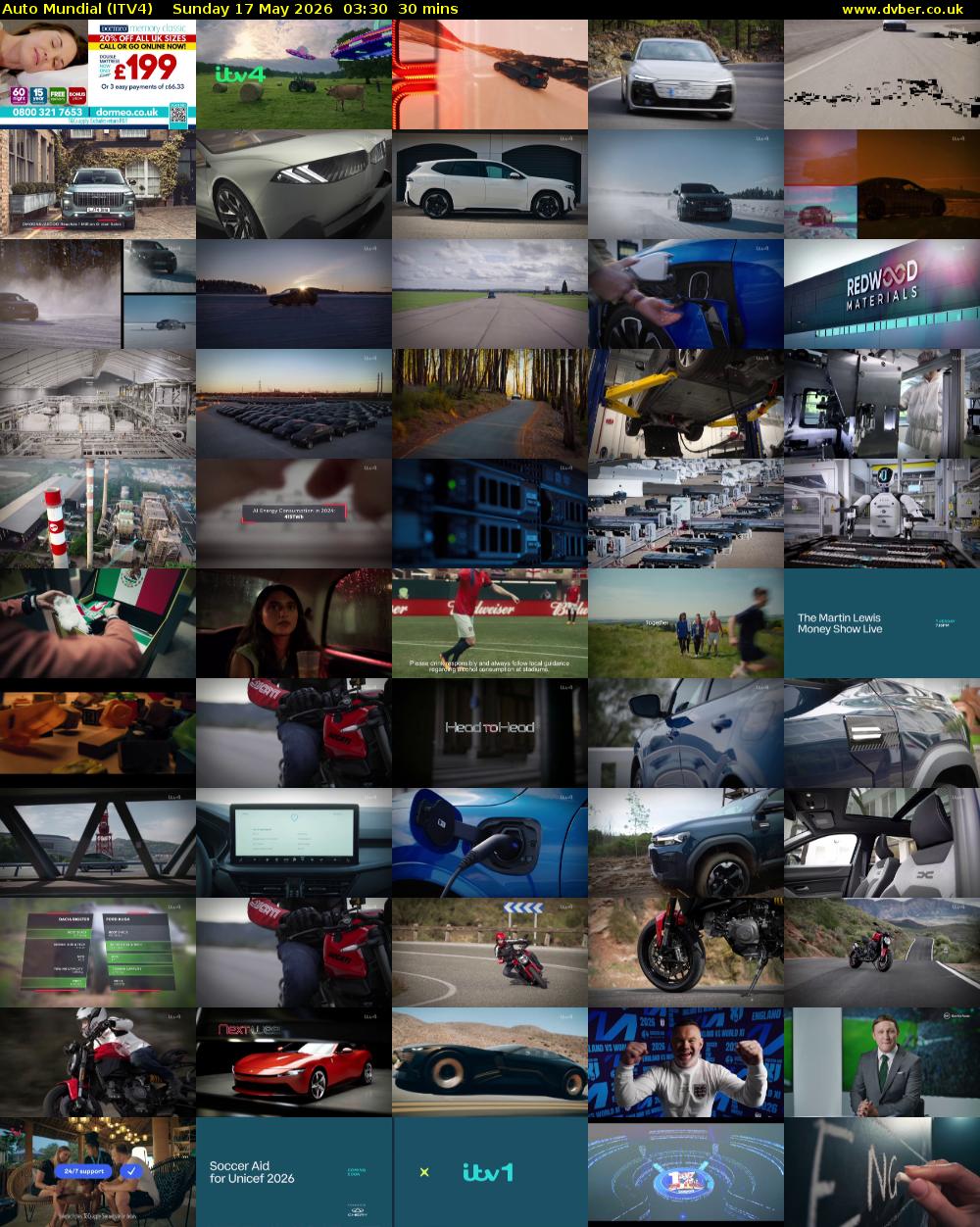 Auto Mundial (ITV4) Sunday 17 May 2026 03:30 - 04:00