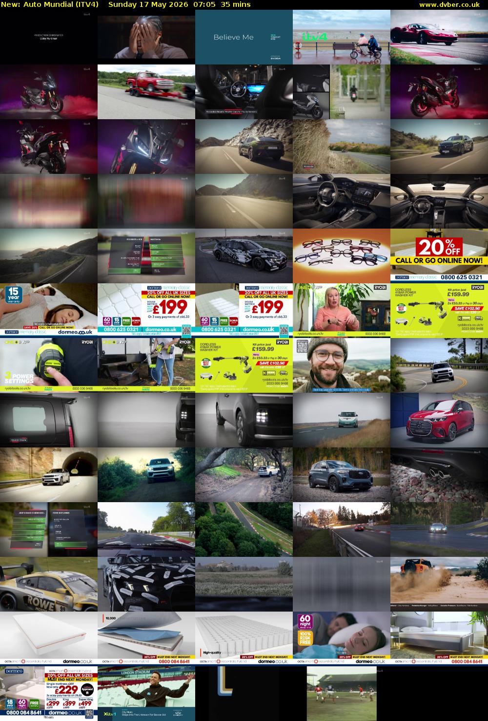 Auto Mundial (ITV4) Sunday 17 May 2026 07:05 - 07:40