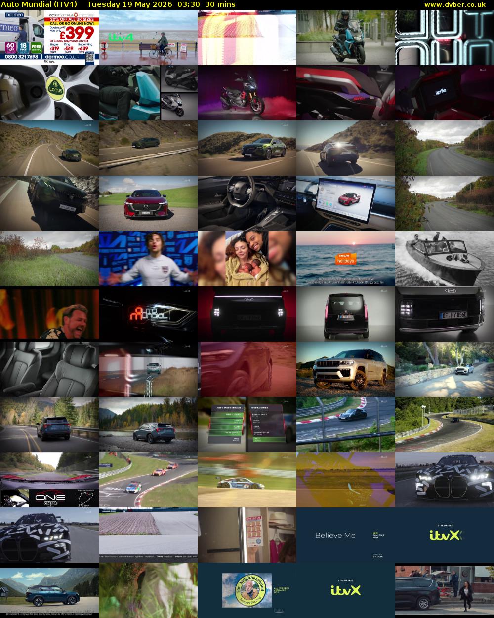 Auto Mundial (ITV4) Tuesday 19 May 2026 03:30 - 04:00