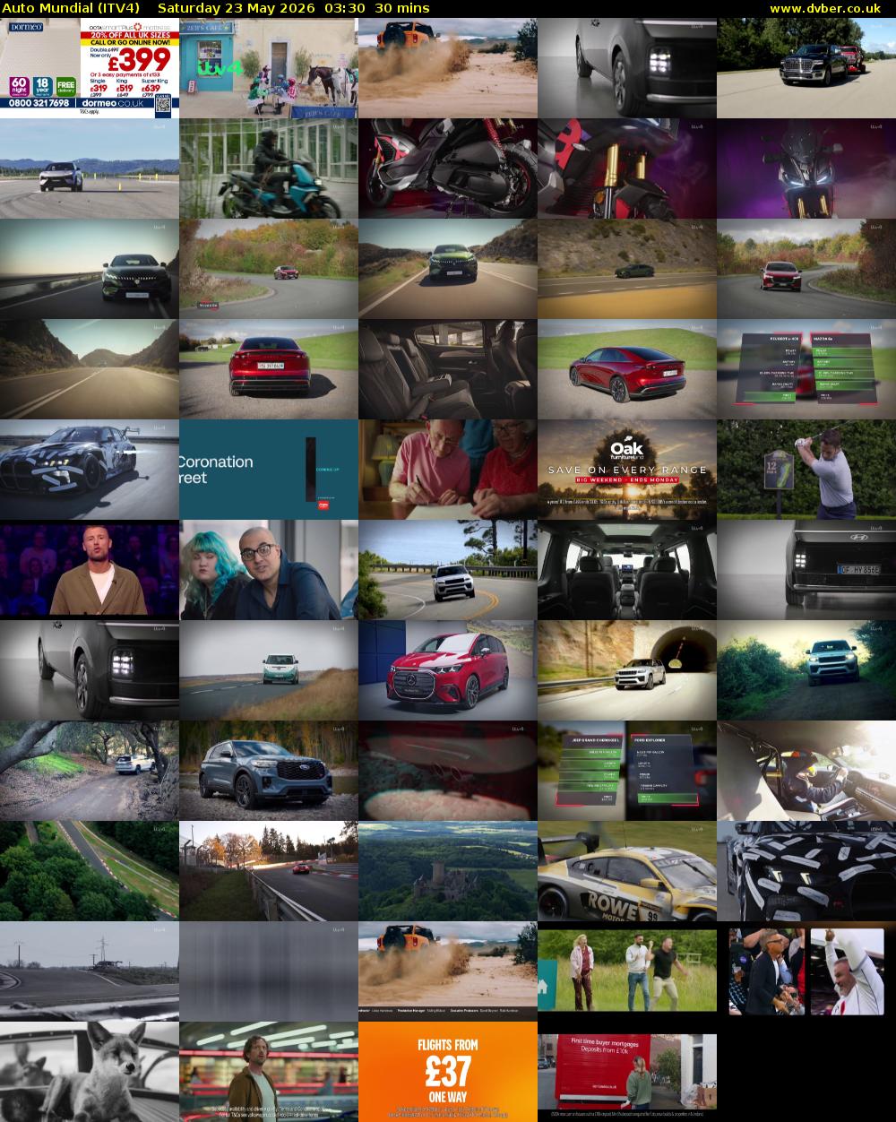 Auto Mundial (ITV4) Saturday 23 May 2026 03:30 - 04:00