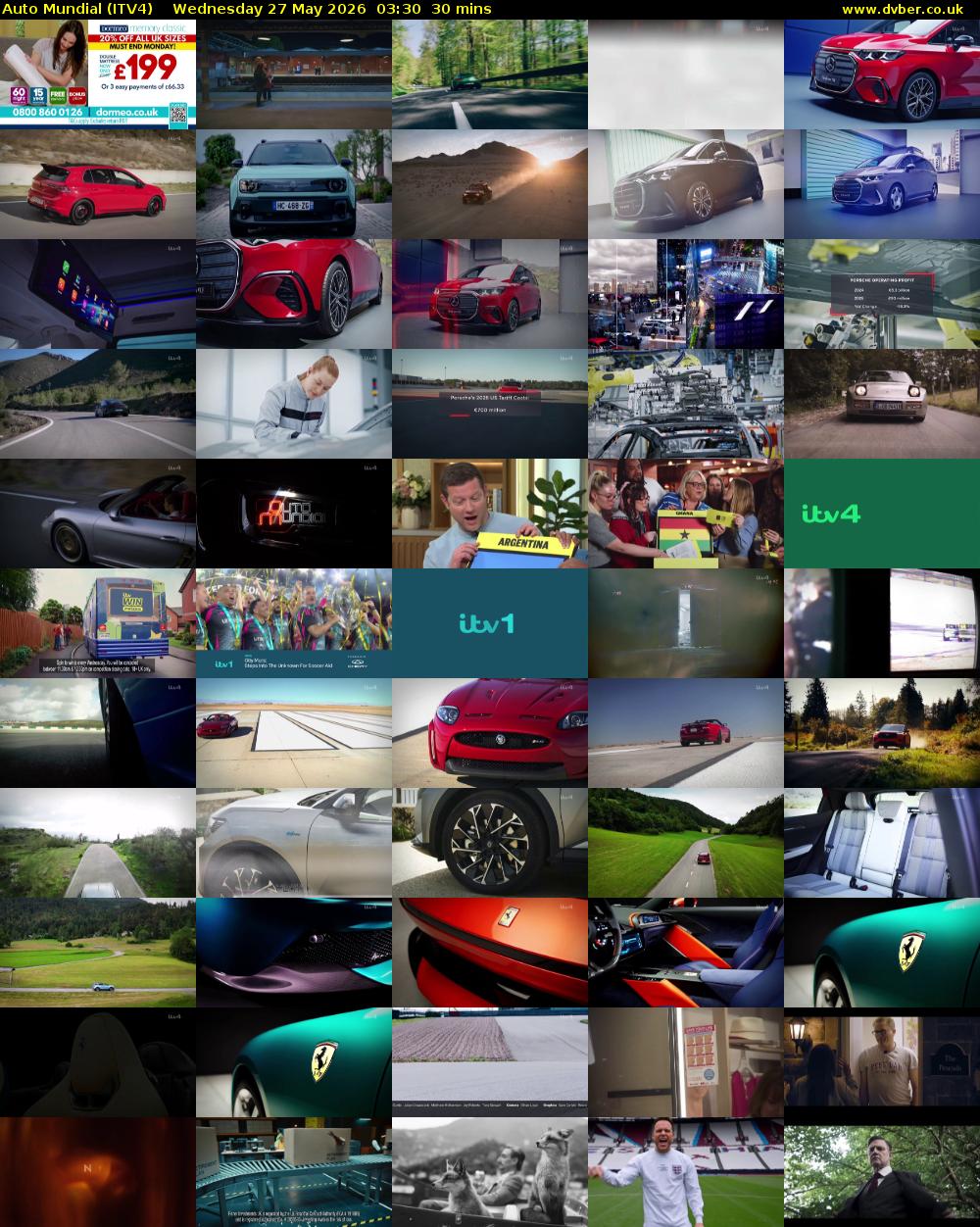 Auto Mundial (ITV4) Wednesday 27 May 2026 03:30 - 04:00