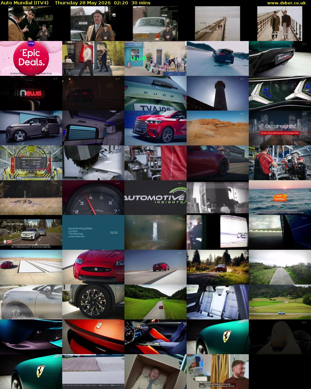 Auto Mundial (ITV4) Thursday 28 May 2026 02:20 - 02:50
