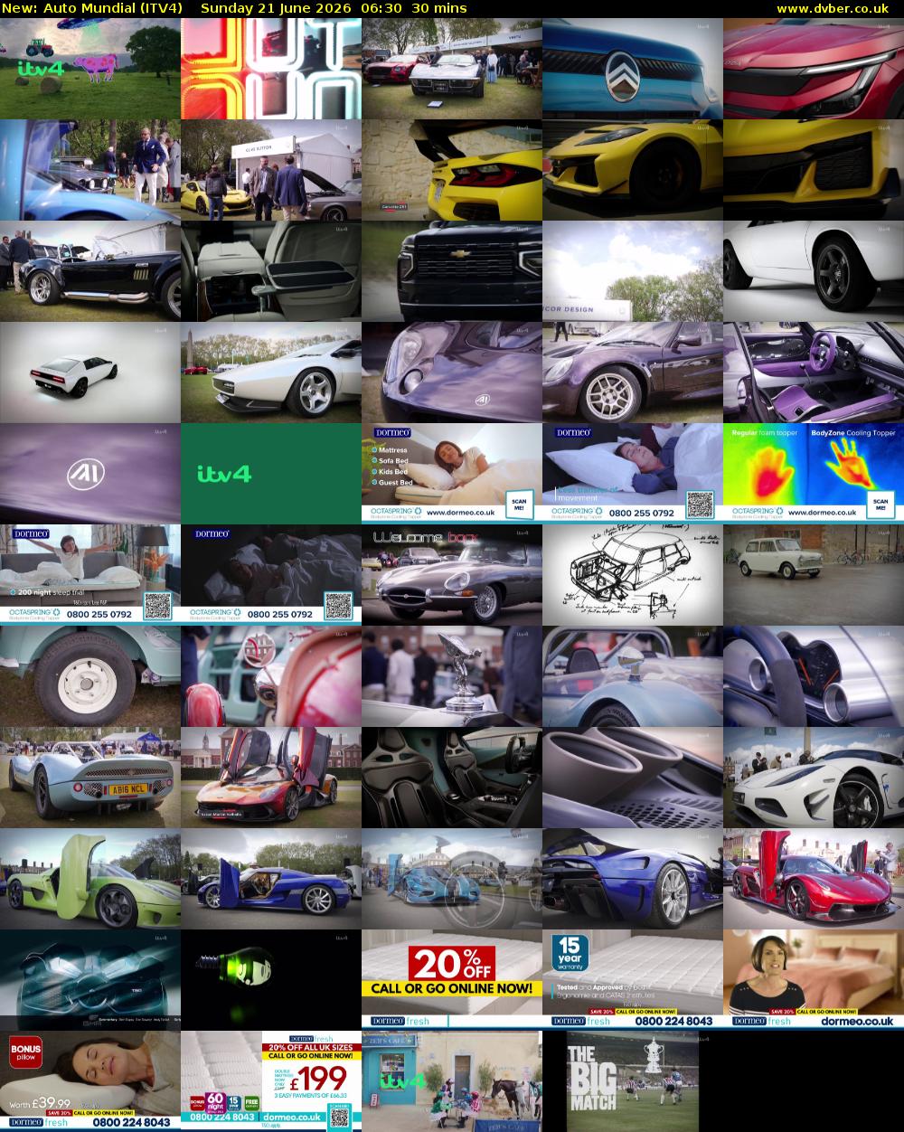 Auto Mundial (ITV4) Sunday 21 June 2026 06:30 - 07:00