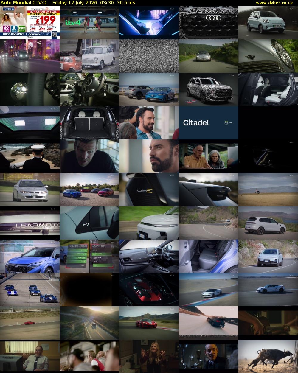 Auto Mundial (ITV4) Friday 17 July 2026 03:30 - 04:00