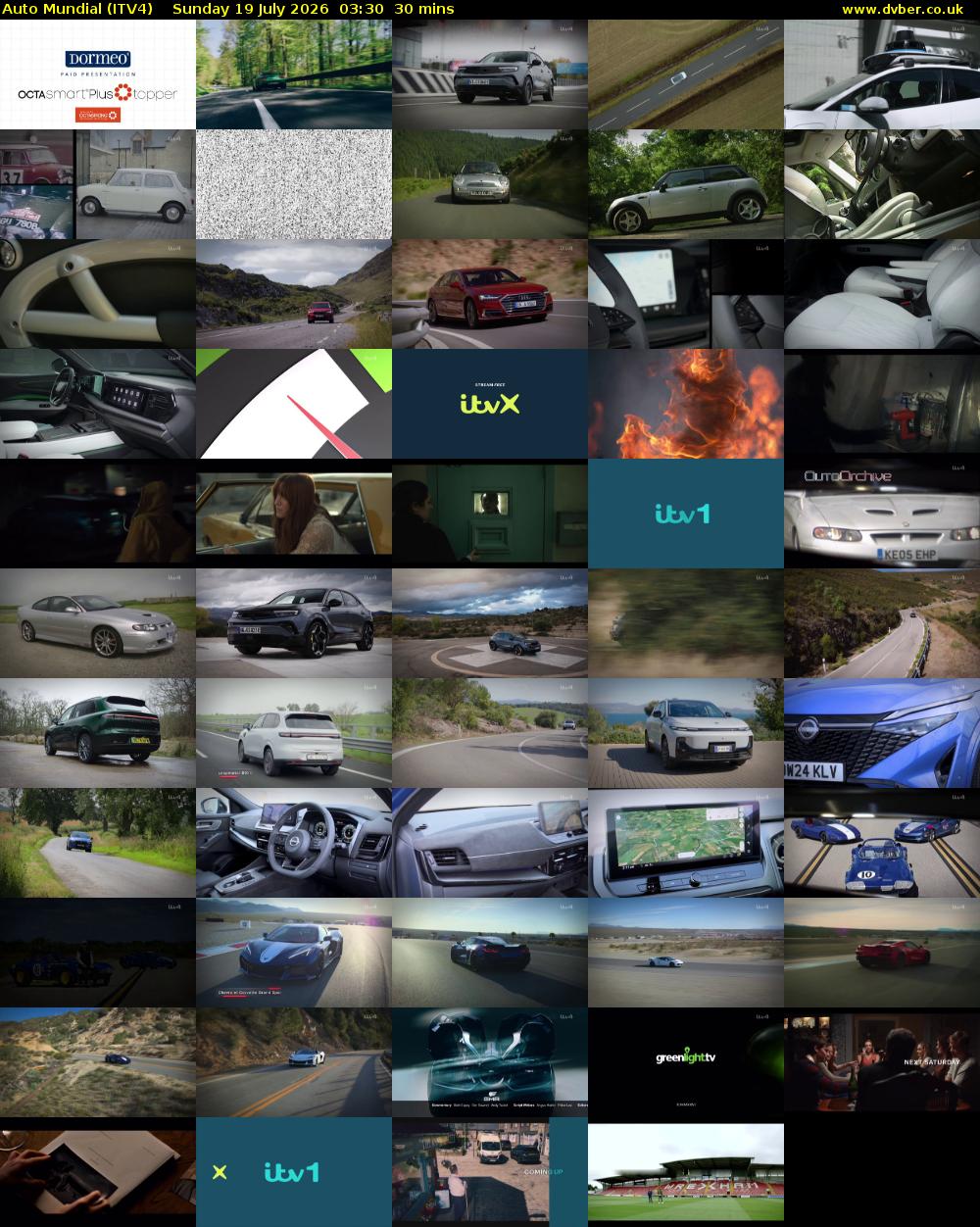 Auto Mundial (ITV4) Sunday 19 July 2026 03:30 - 04:00