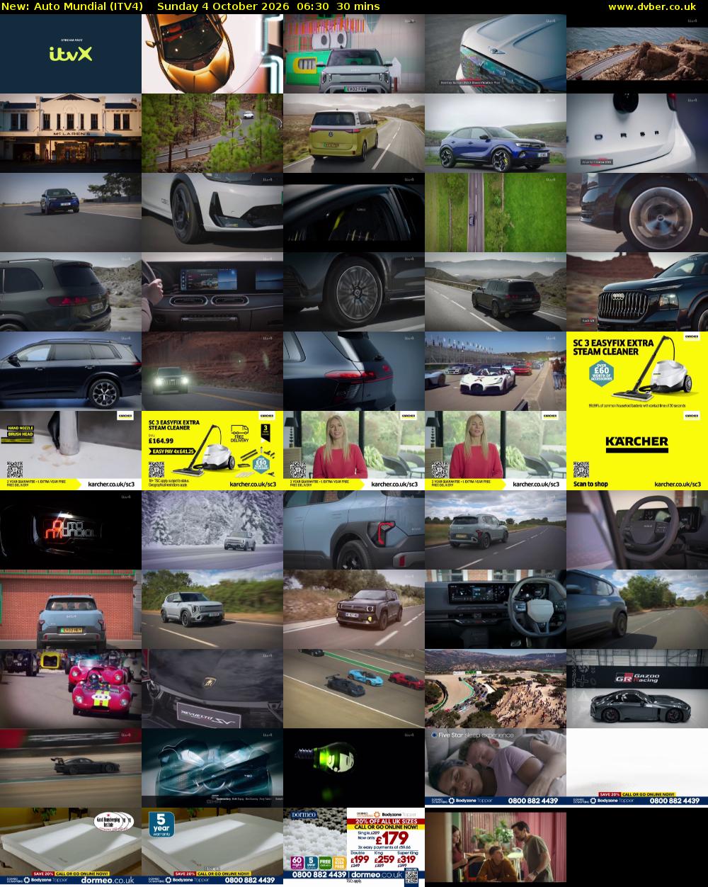 Auto Mundial (ITV4) Sunday 4 October 2026 06:30 - 07:00