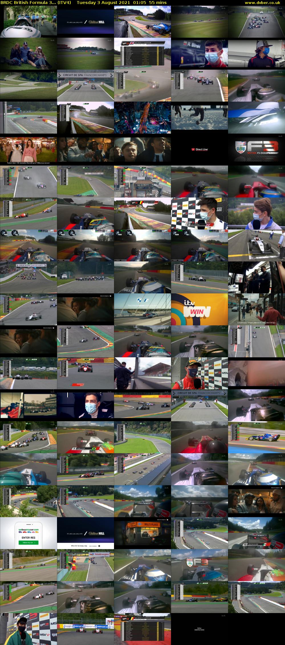 BRDC British Formula 3... (ITV4) Tuesday 3 August 2021 01:05 - 02:00
