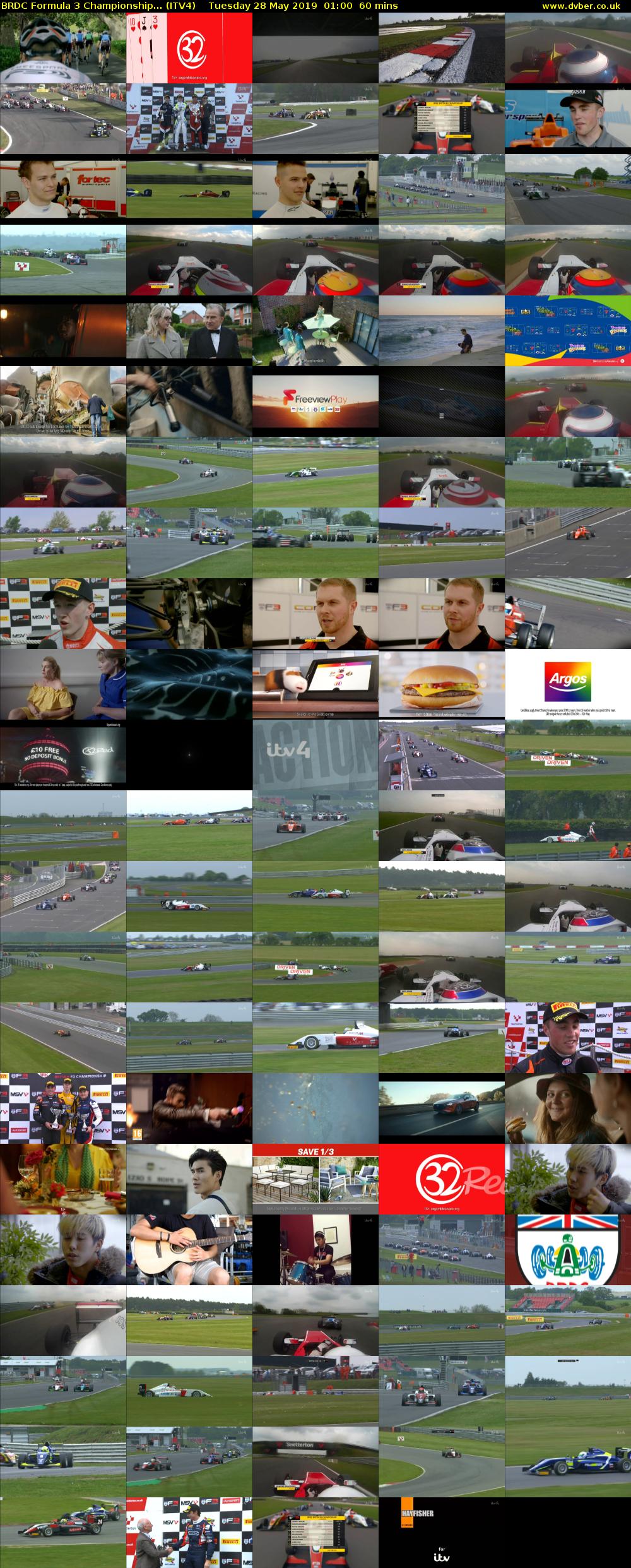 BRDC Formula 3 Championship... (ITV4) Tuesday 28 May 2019 01:00 - 02:00