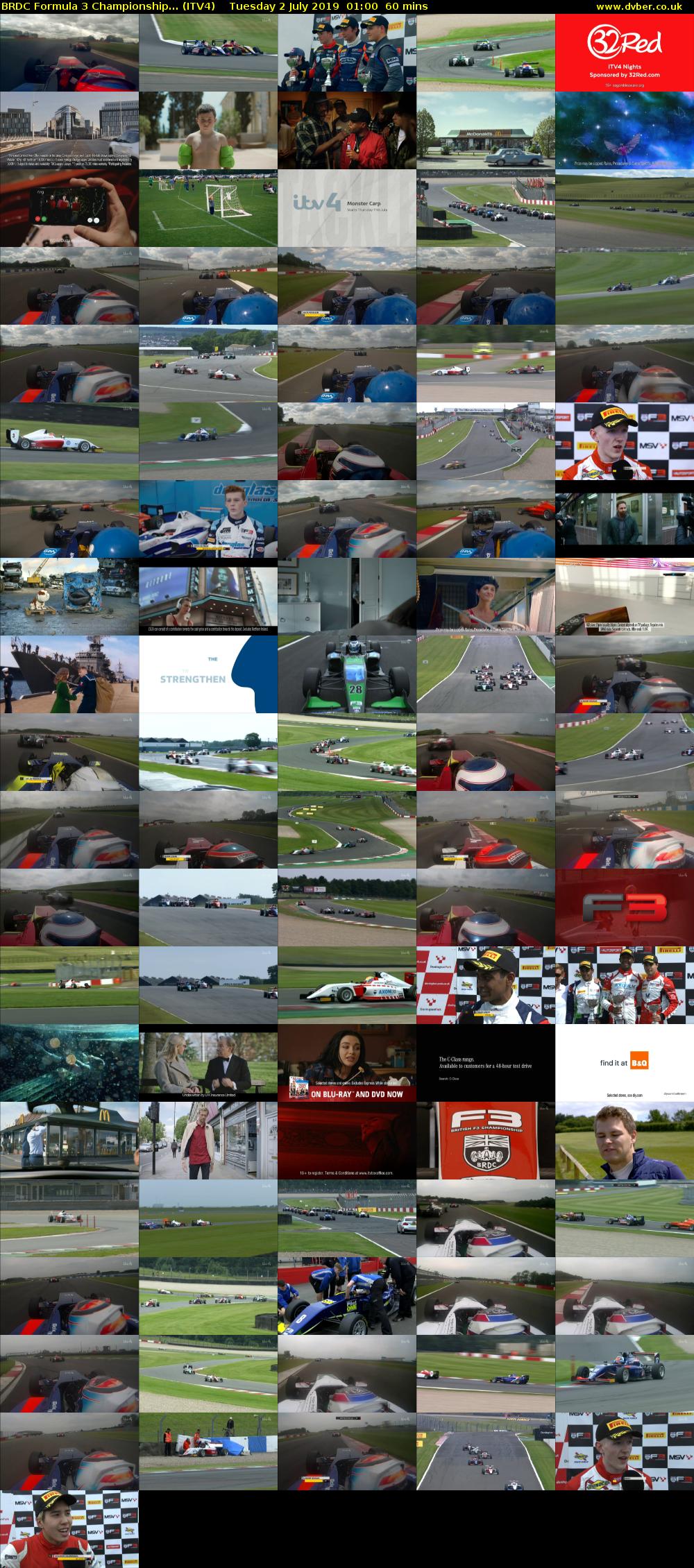 BRDC Formula 3 Championship... (ITV4) Tuesday 2 July 2019 01:00 - 02:00
