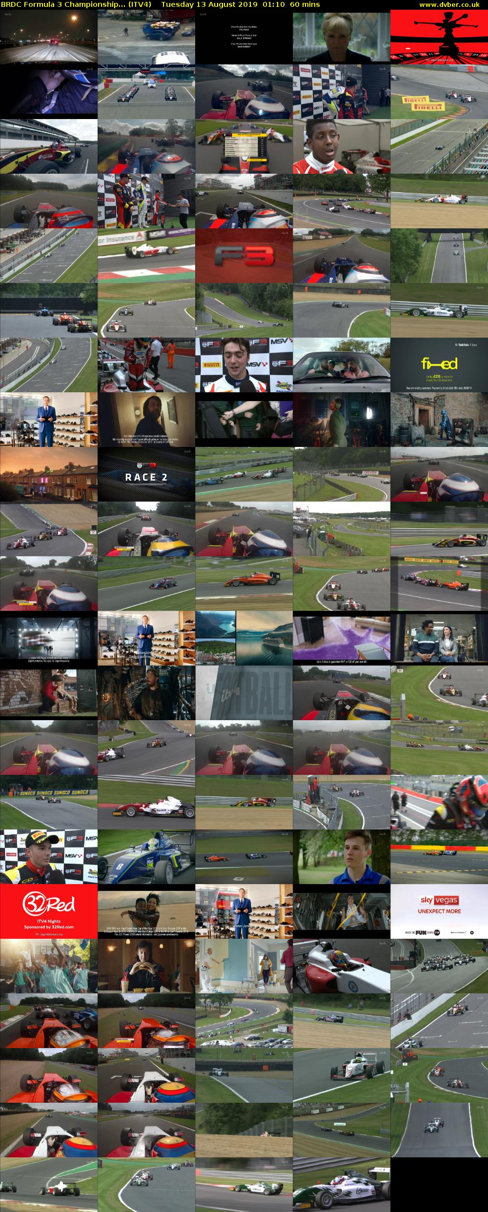 BRDC Formula 3 Championship... (ITV4) Tuesday 13 August 2019 01:10 - 02:10