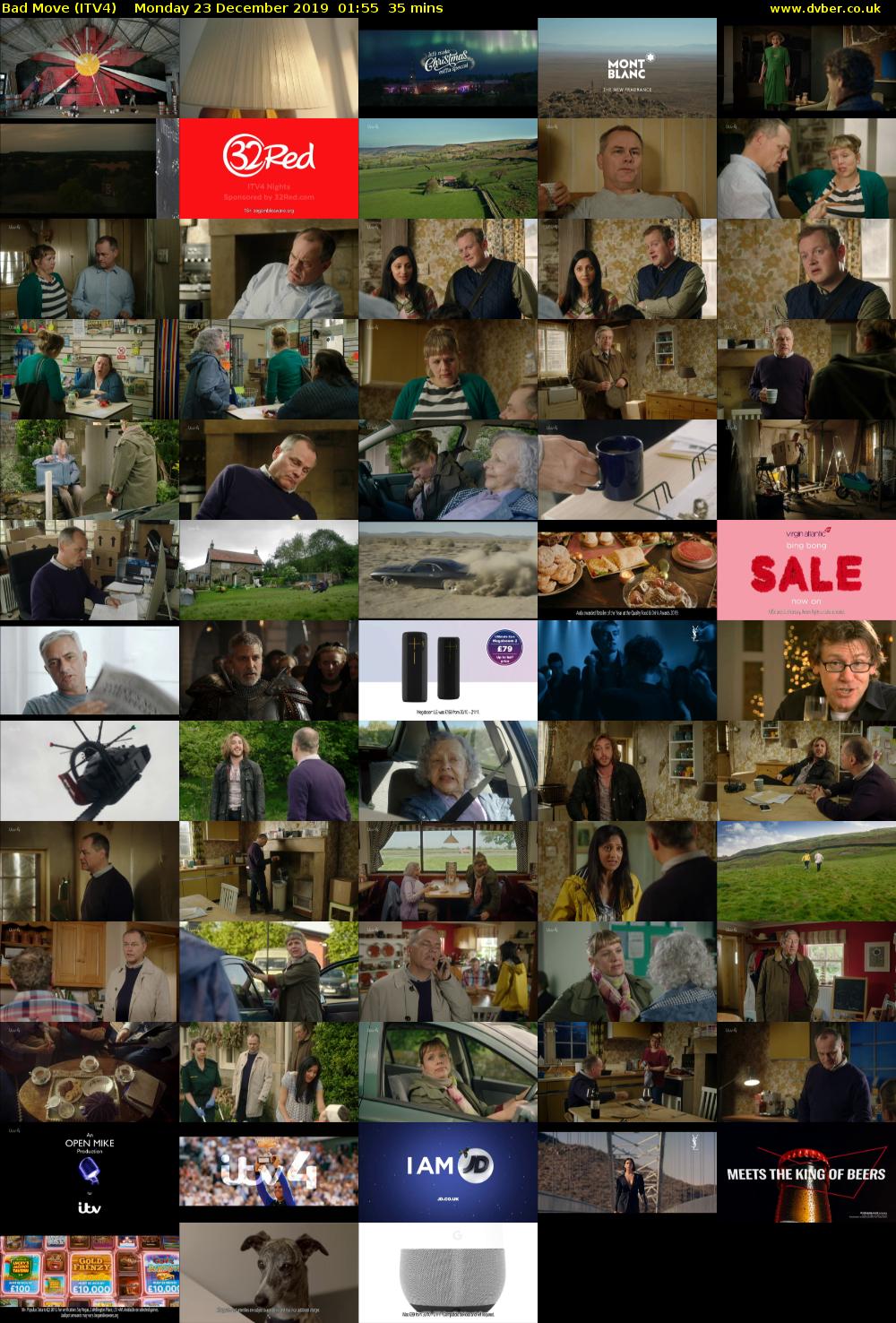 Bad Move (ITV4) Monday 23 December 2019 01:55 - 02:30