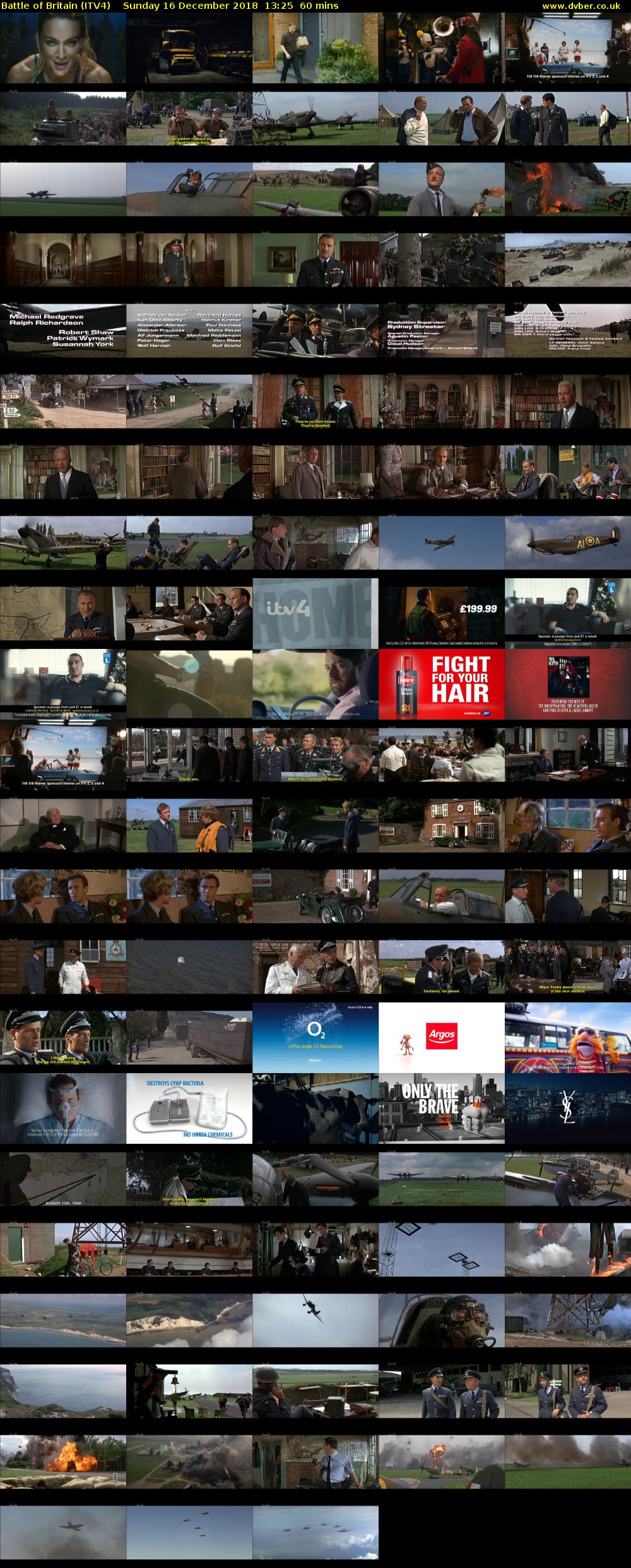 Battle of Britain (ITV4) Sunday 16 December 2018 13:25 - 14:25