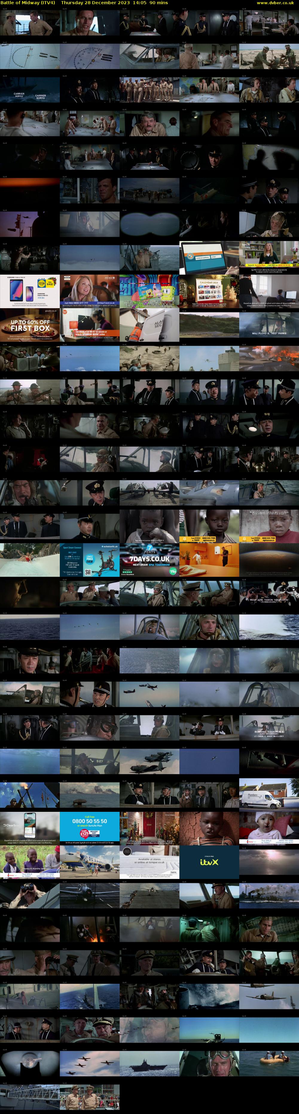 Battle of Midway (ITV4) Thursday 28 December 2023 14:05 - 15:35