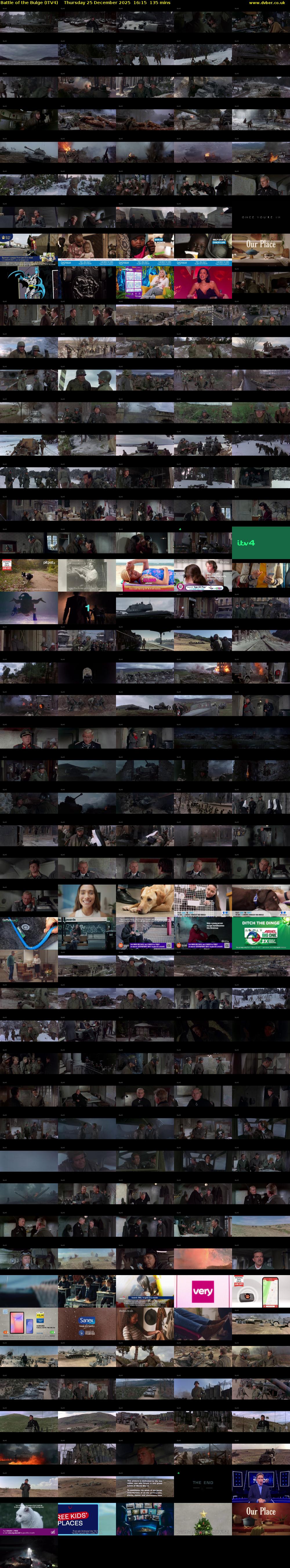 Battle of the Bulge (ITV4) Thursday 25 December 2025 16:15 - 18:30