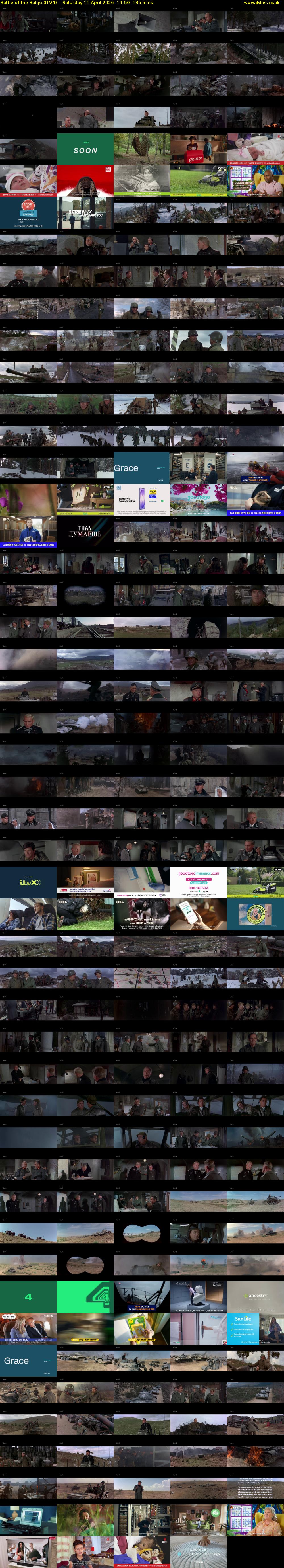 Battle of the Bulge (ITV4) Saturday 11 April 2026 14:50 - 17:05