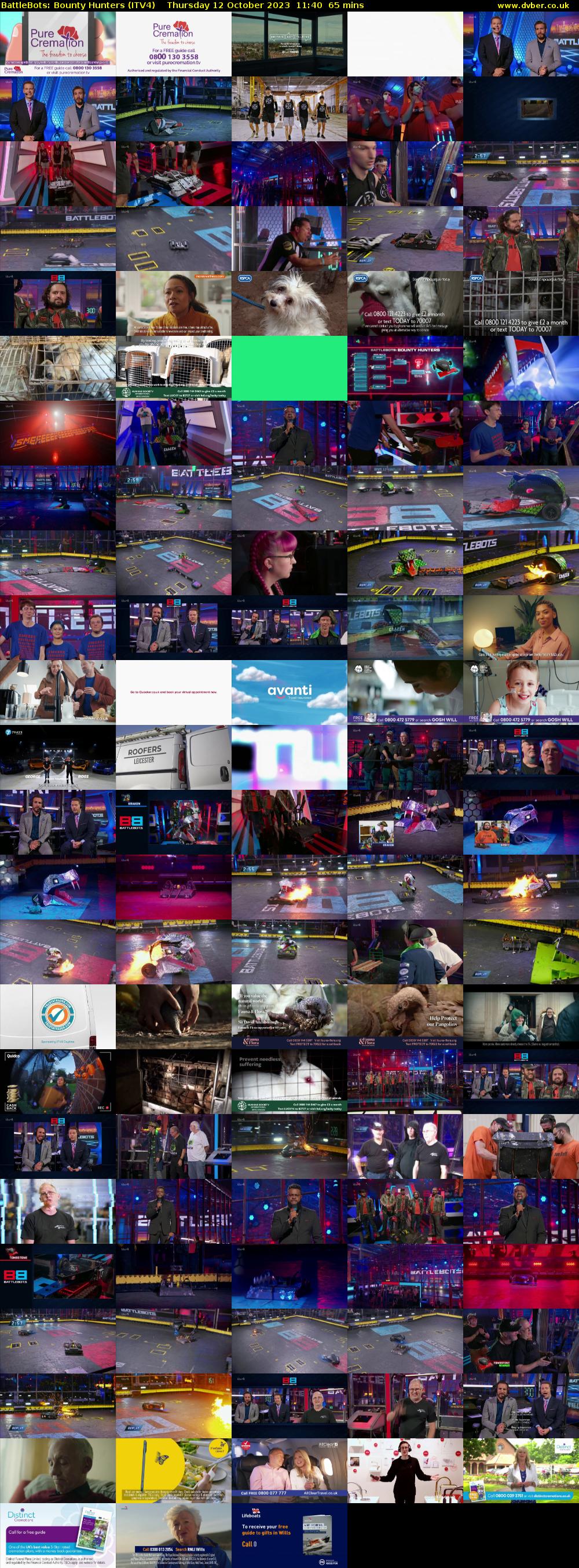 BattleBots: Bounty Hunters (ITV4) Thursday 12 October 2023 11:40 - 12:45