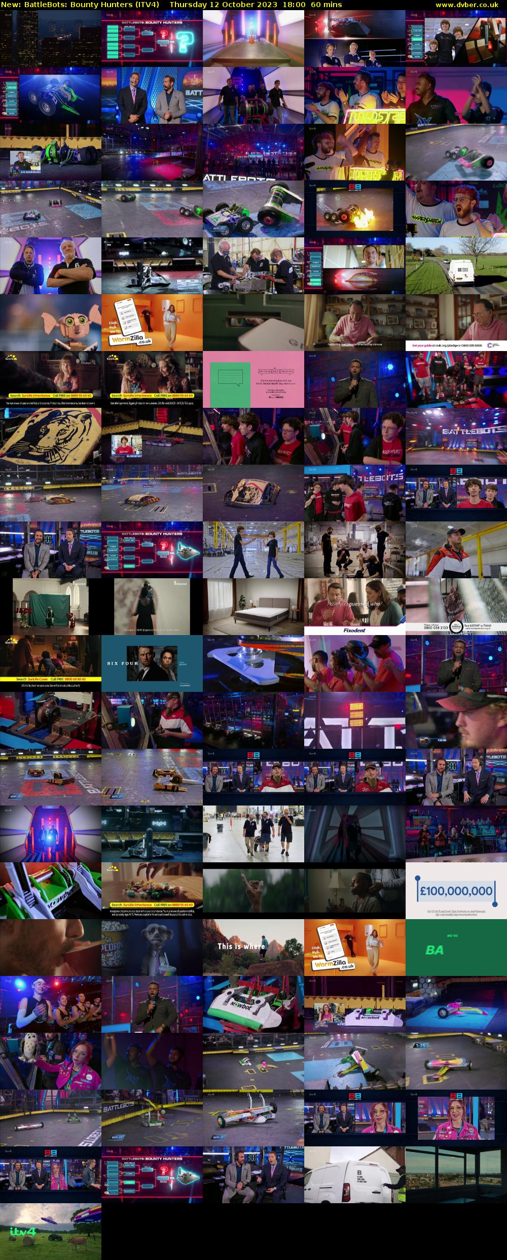 BattleBots: Bounty Hunters (ITV4) Thursday 12 October 2023 18:00 - 19:00