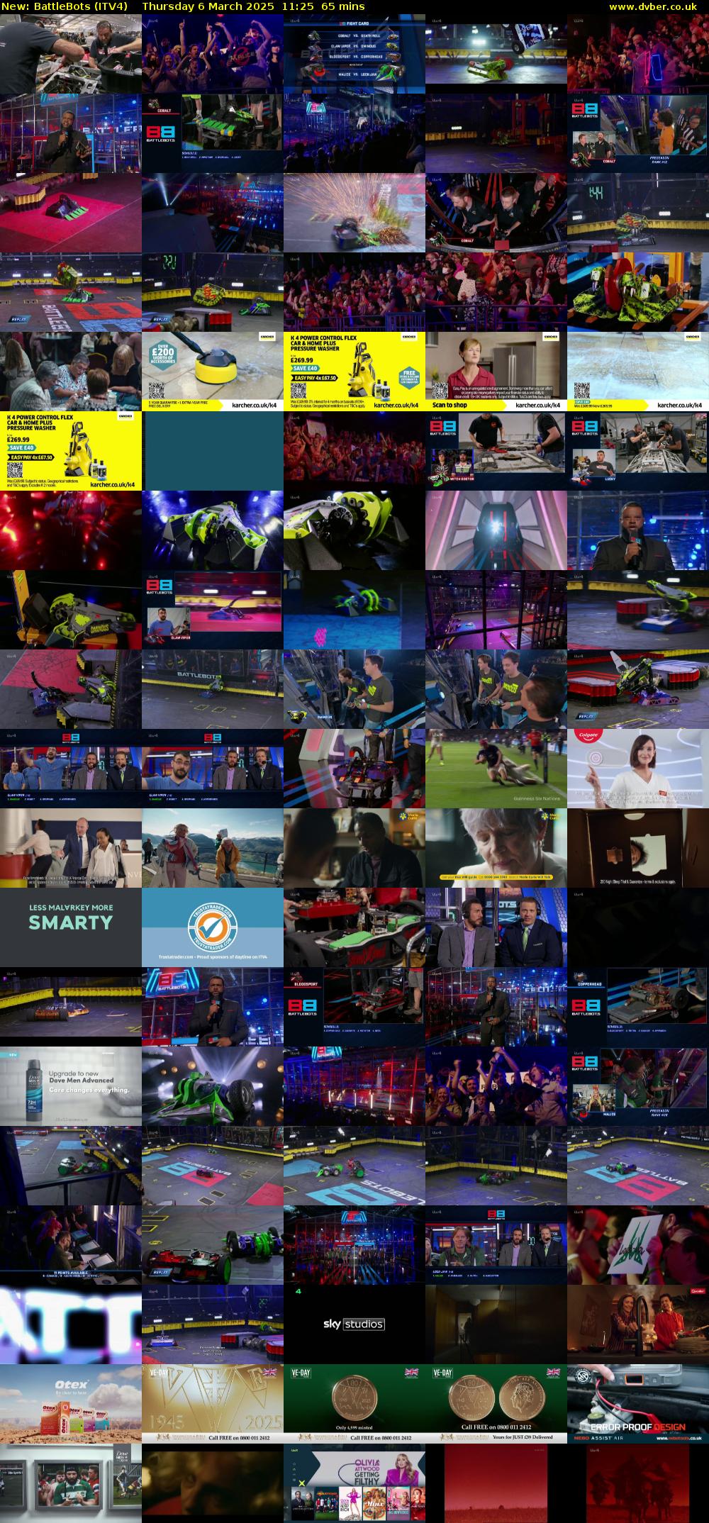 Battlebots (ITV4) Thursday 6 March 2025 11:25 - 12:30