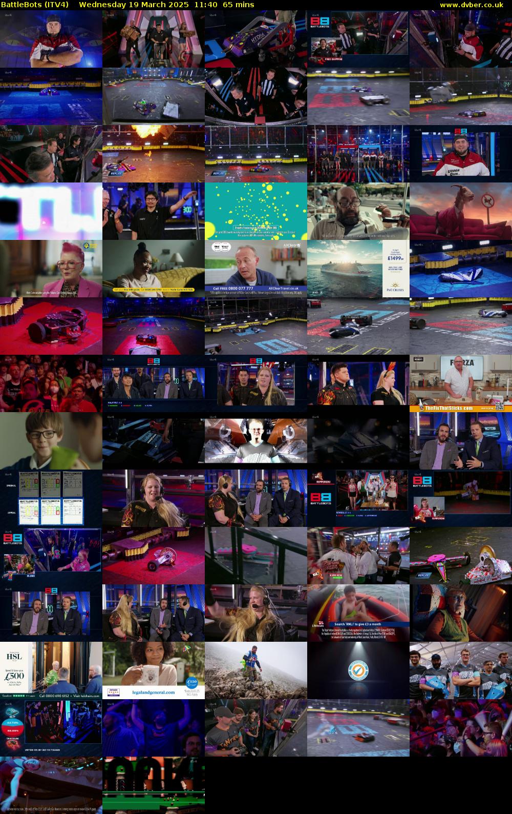 Battlebots (ITV4) Wednesday 19 March 2025 11:40 - 12:45