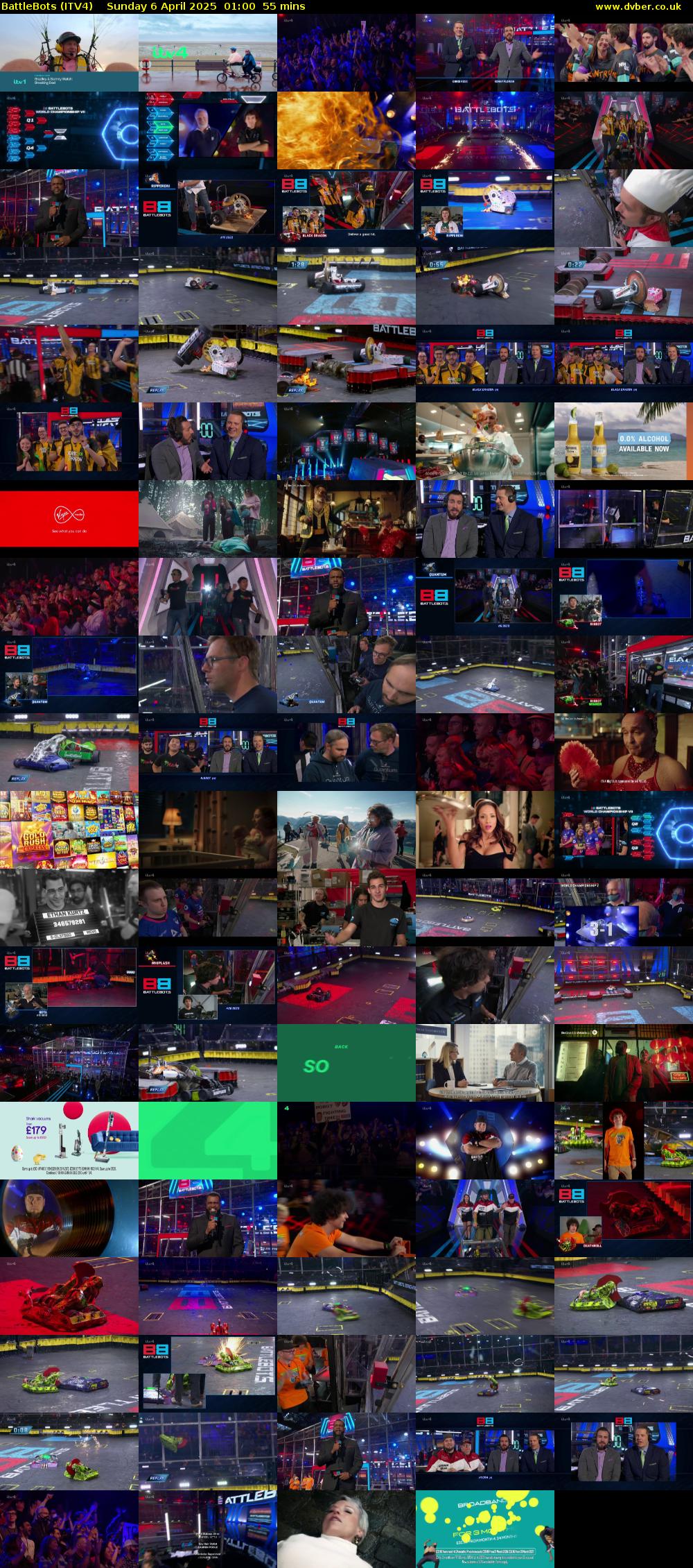 Battlebots (ITV4) Sunday 6 April 2025 01:00 - 01:55