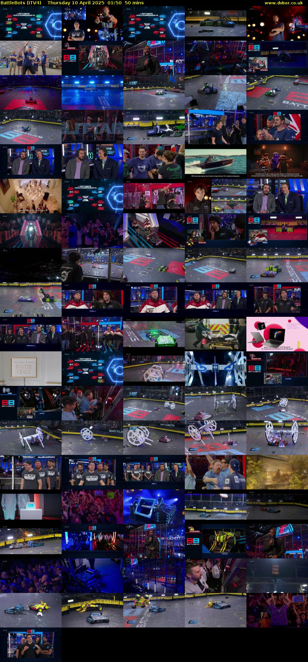 Battlebots (ITV4) Thursday 10 April 2025 01:50 - 02:40