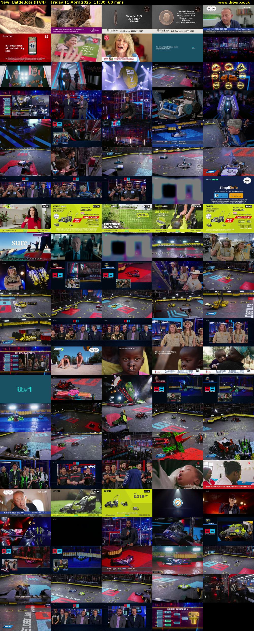 Battlebots (ITV4) Friday 11 April 2025 11:30 - 12:30
