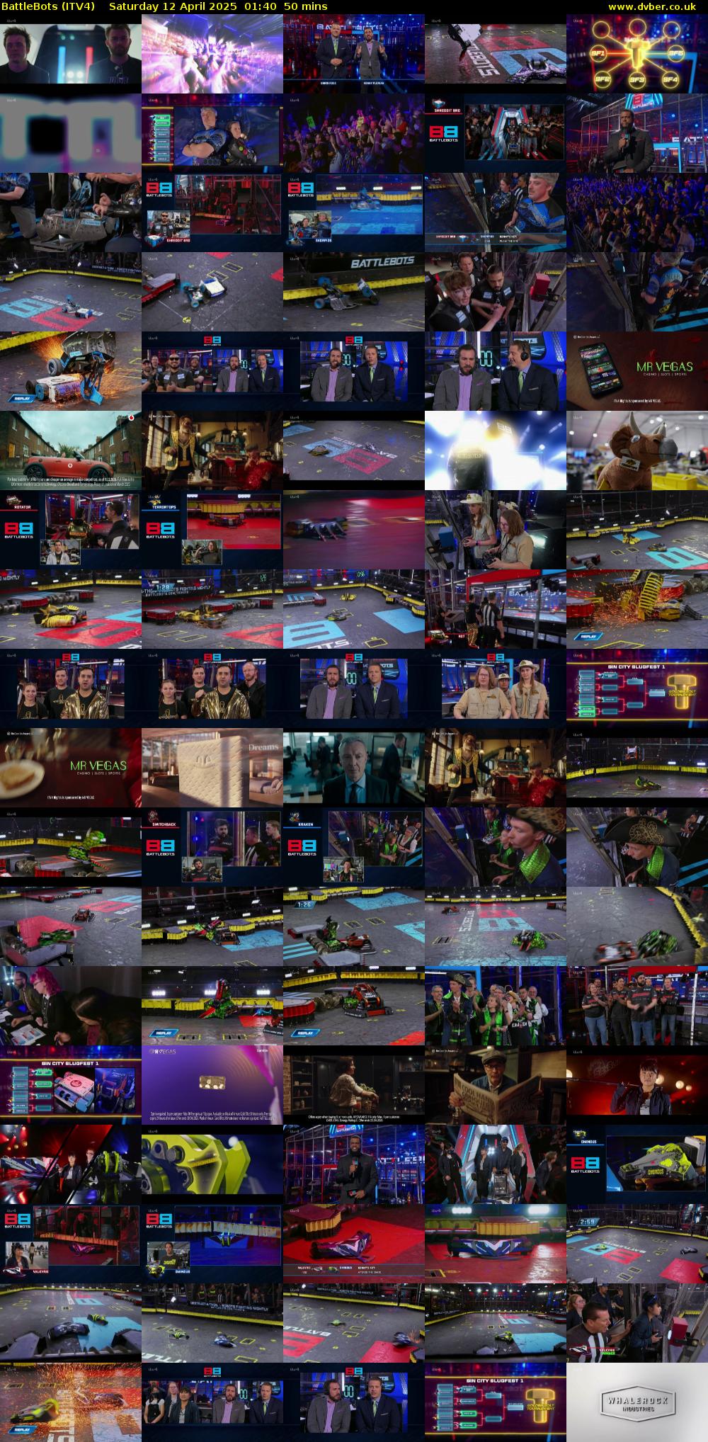 Battlebots (ITV4) Saturday 12 April 2025 01:40 - 02:30
