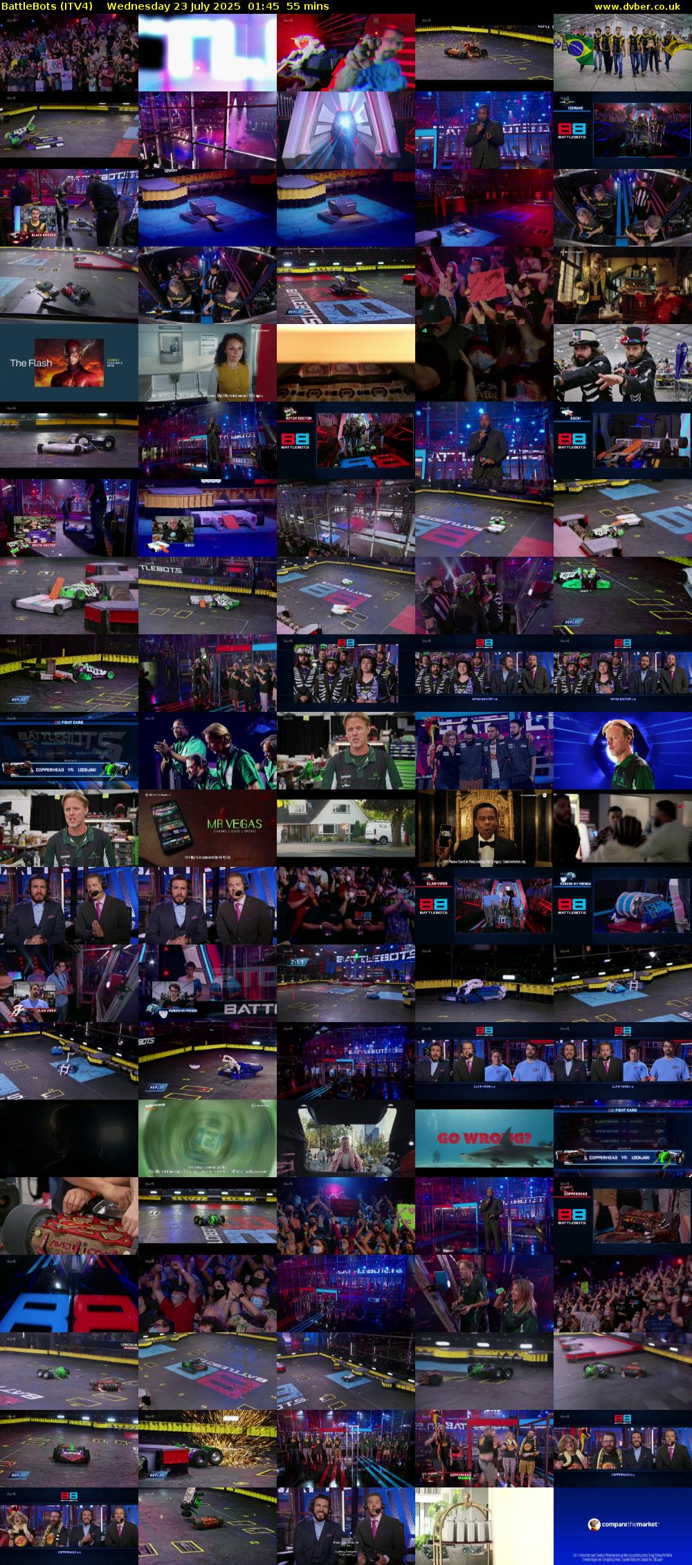 Battlebots (ITV4) Wednesday 23 July 2025 01:45 - 02:40