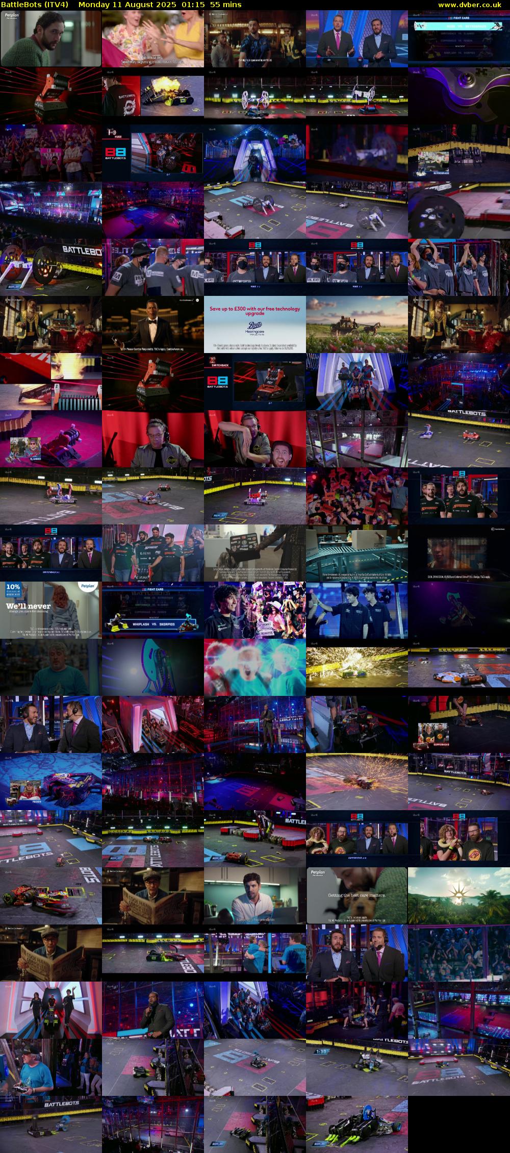 Battlebots (ITV4) Monday 11 August 2025 01:15 - 02:10