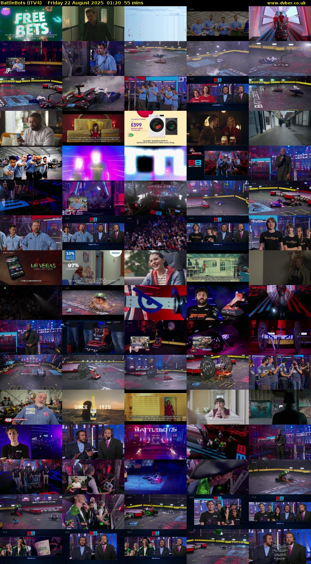 Battlebots (ITV4) Friday 22 August 2025 01:20 - 02:15