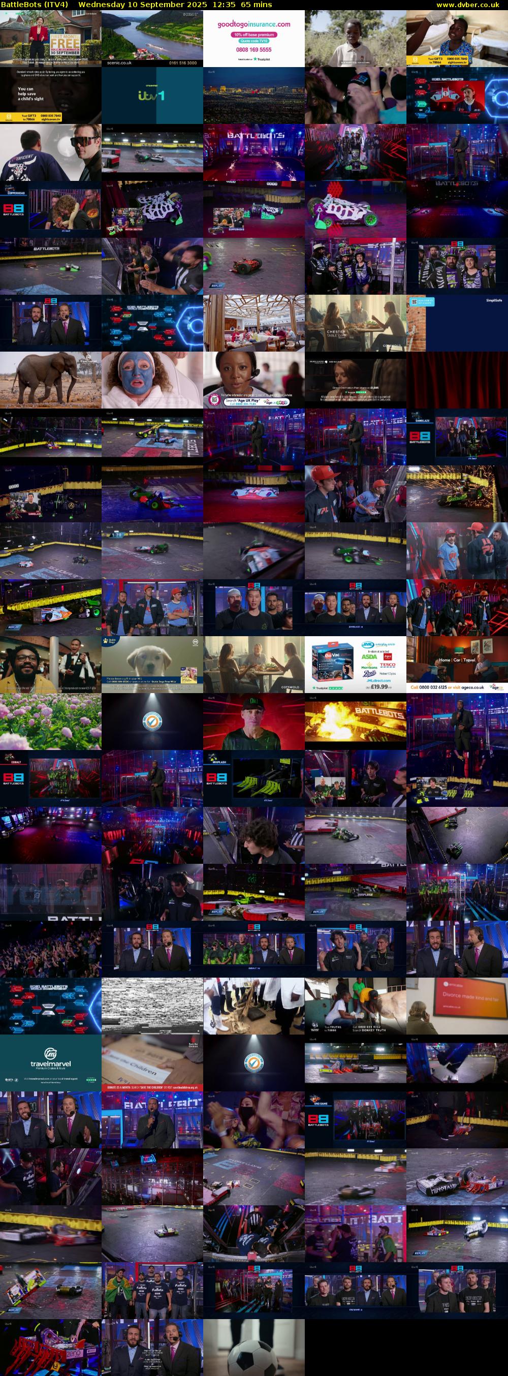 Battlebots (ITV4) Wednesday 10 September 2025 12:35 - 13:40