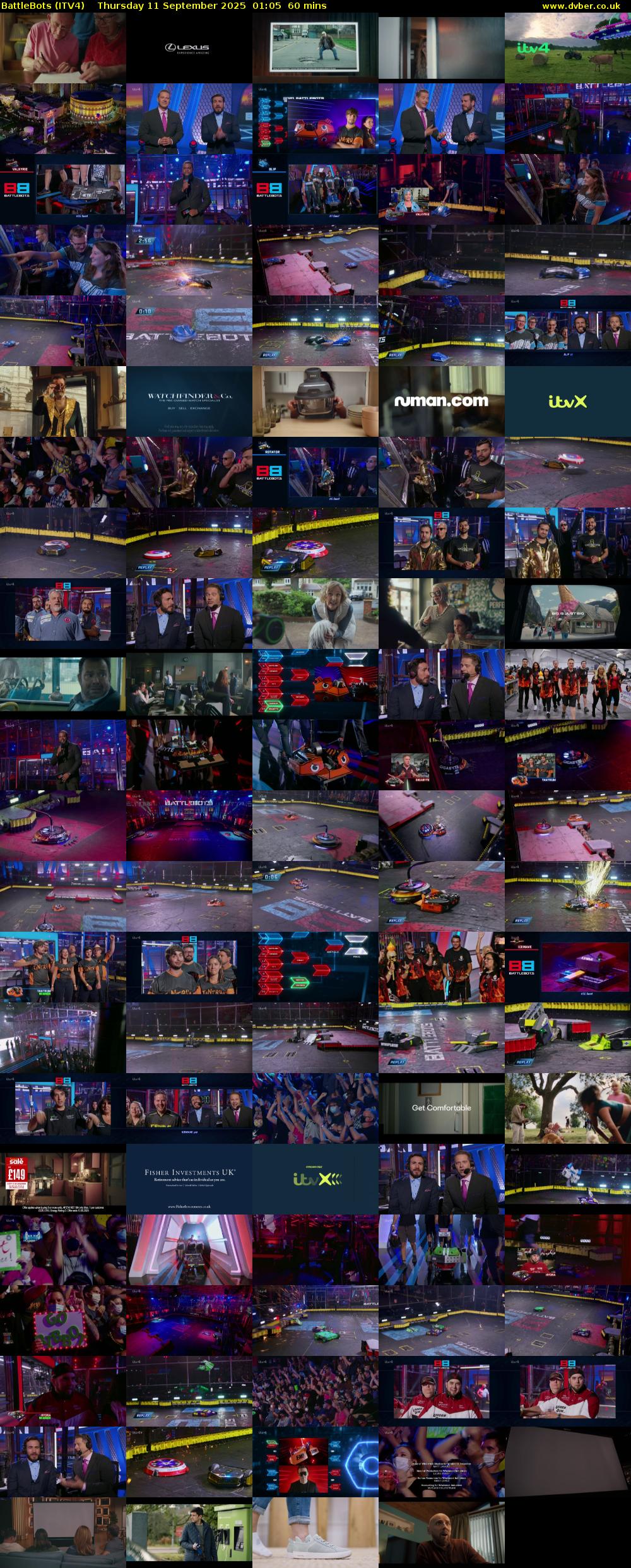 Battlebots (ITV4) Thursday 11 September 2025 01:05 - 02:05