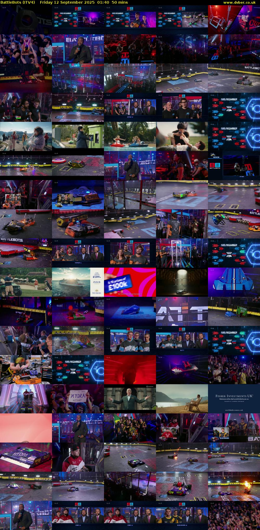 Battlebots (ITV4) Friday 12 September 2025 01:40 - 02:30