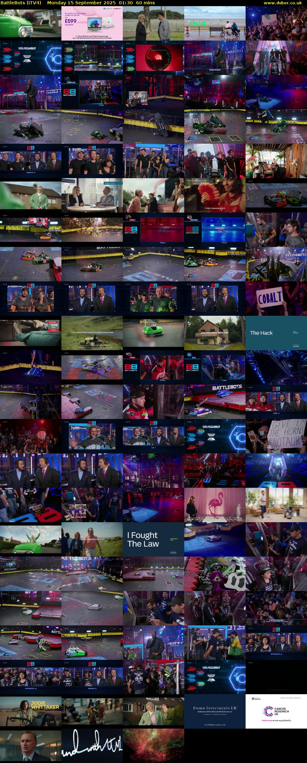 Battlebots (ITV4) Monday 15 September 2025 01:30 - 02:30