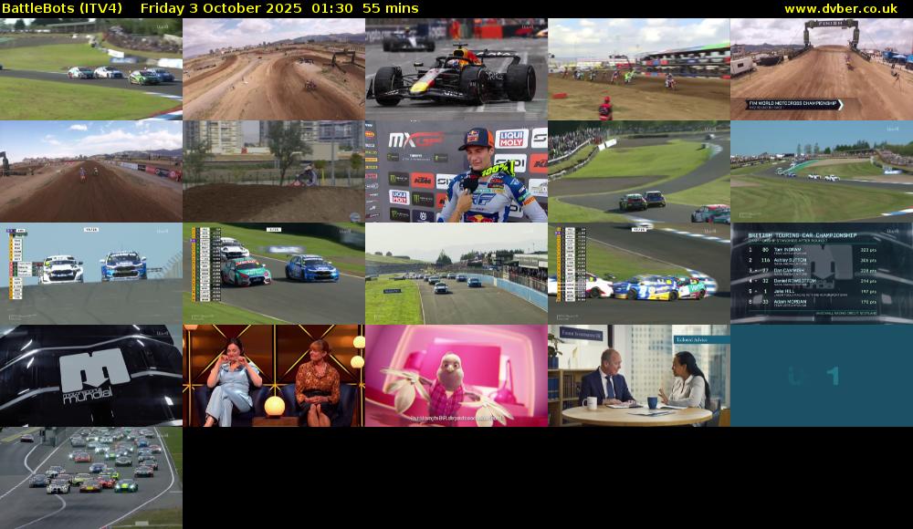 Battlebots (ITV4) Friday 3 October 2025 01:30 - 02:25