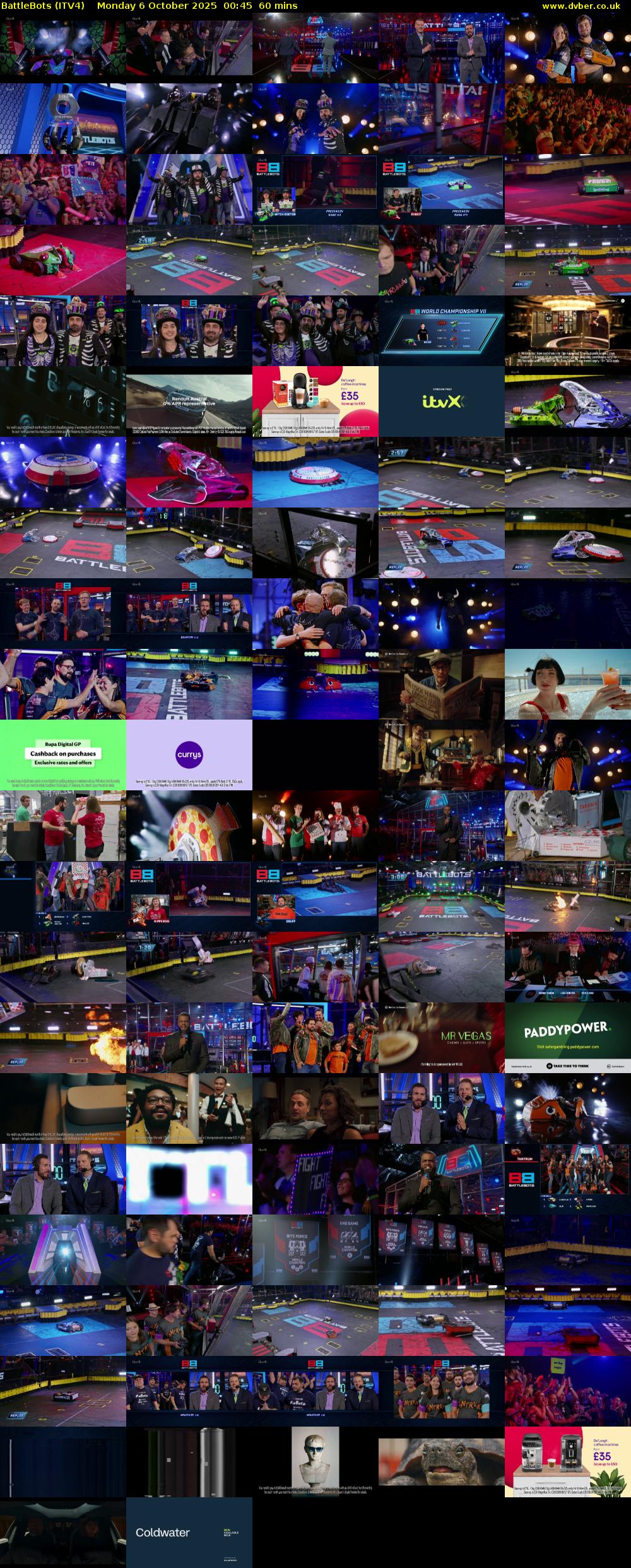 Battlebots (ITV4) Monday 6 October 2025 00:45 - 01:45