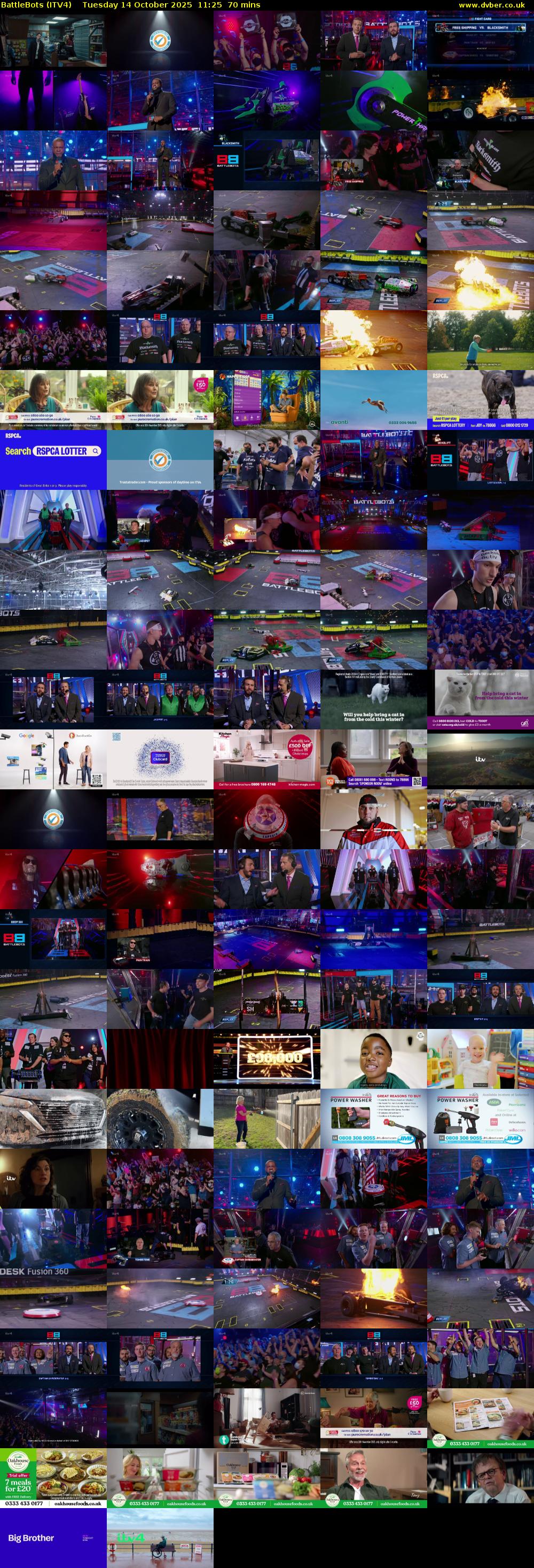 Battlebots (ITV4) Tuesday 14 October 2025 11:25 - 12:35