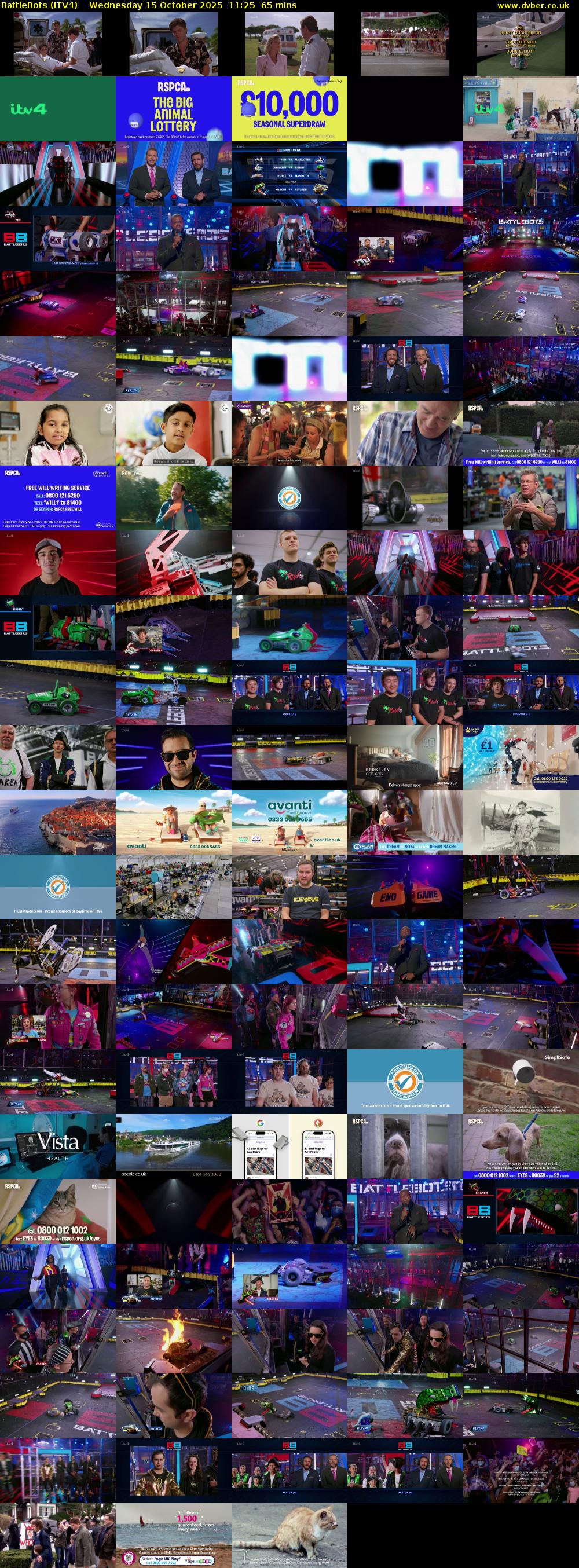 Battlebots (ITV4) Wednesday 15 October 2025 11:25 - 12:30