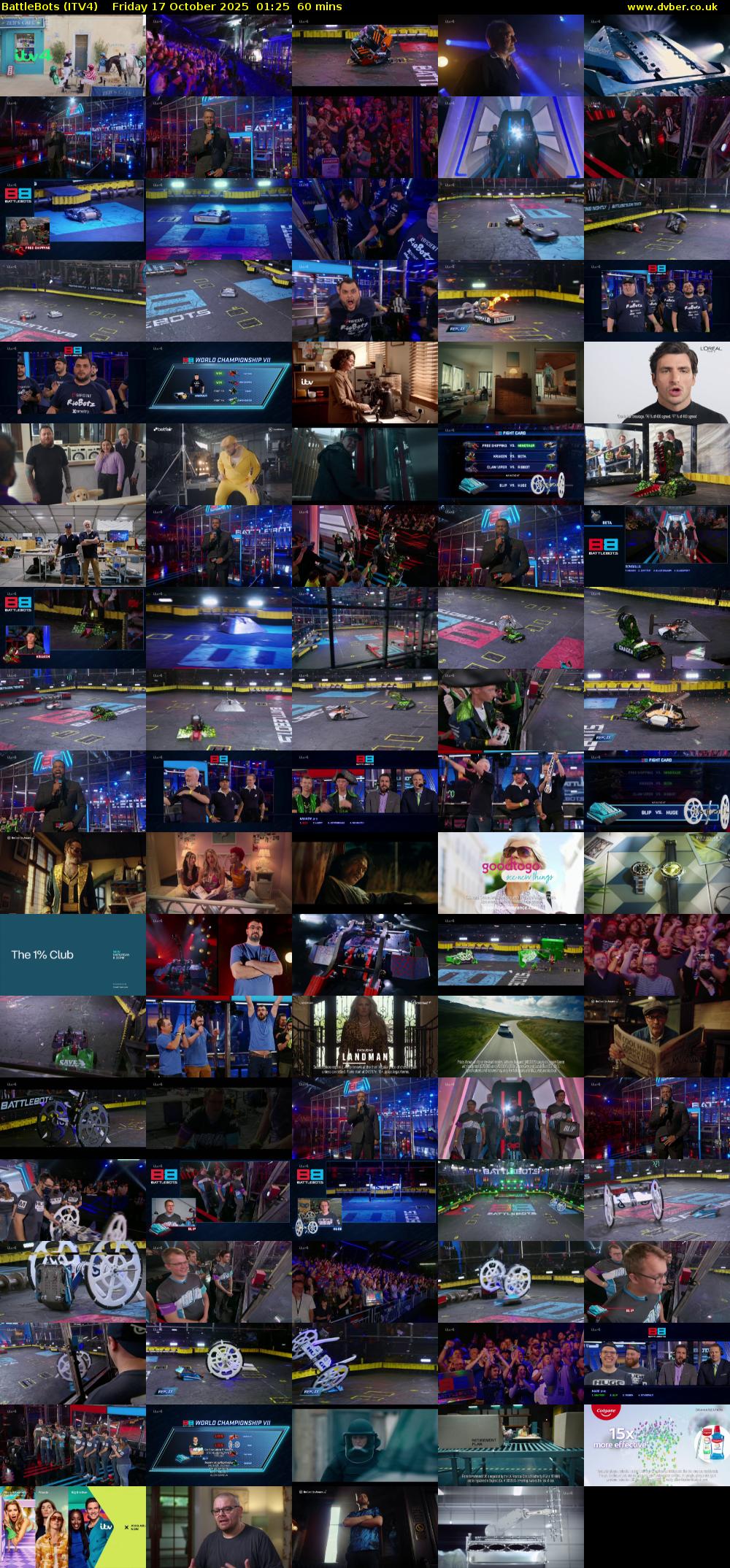 Battlebots (ITV4) Friday 17 October 2025 01:25 - 02:25