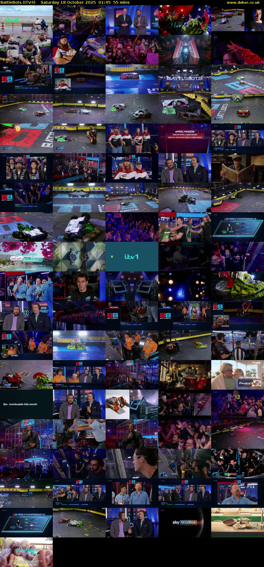 Battlebots (ITV4) Saturday 18 October 2025 01:45 - 02:40