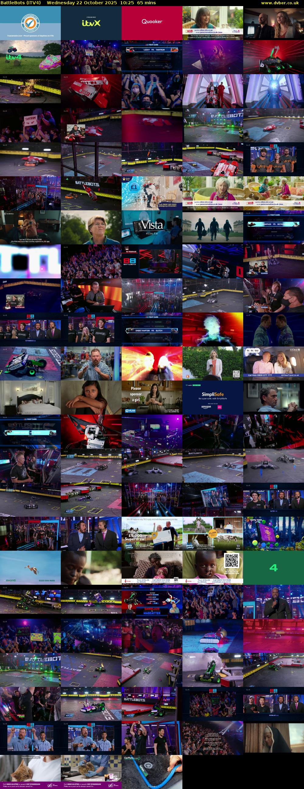Battlebots (ITV4) Wednesday 22 October 2025 10:25 - 11:30