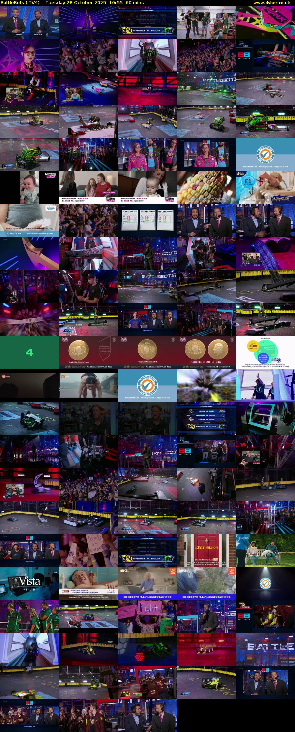 Battlebots (ITV4) Tuesday 28 October 2025 10:55 - 11:55