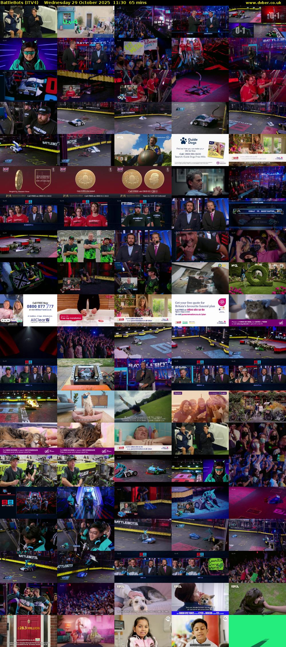 Battlebots (ITV4) Wednesday 29 October 2025 11:30 - 12:35