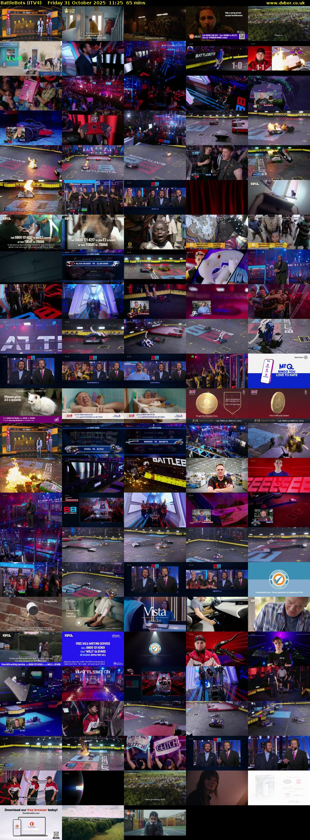 Battlebots (ITV4) Friday 31 October 2025 11:25 - 12:30