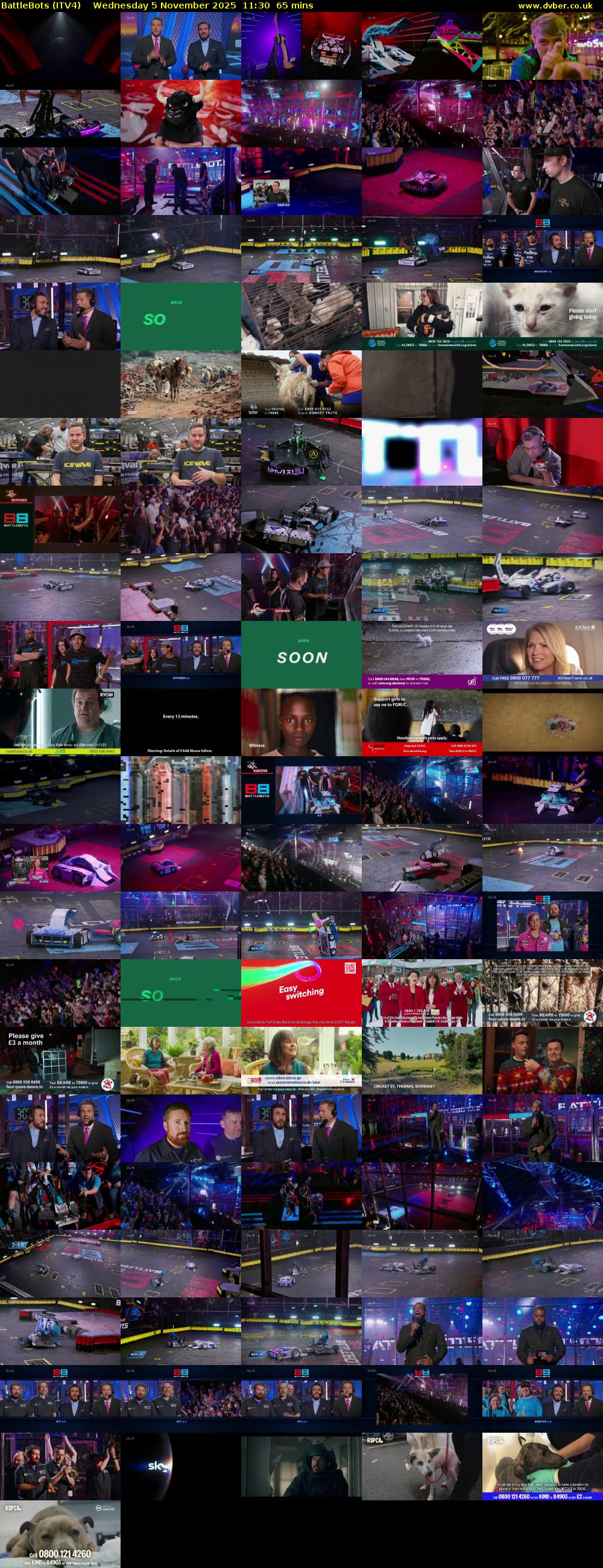 Battlebots (ITV4) Wednesday 5 November 2025 11:30 - 12:35