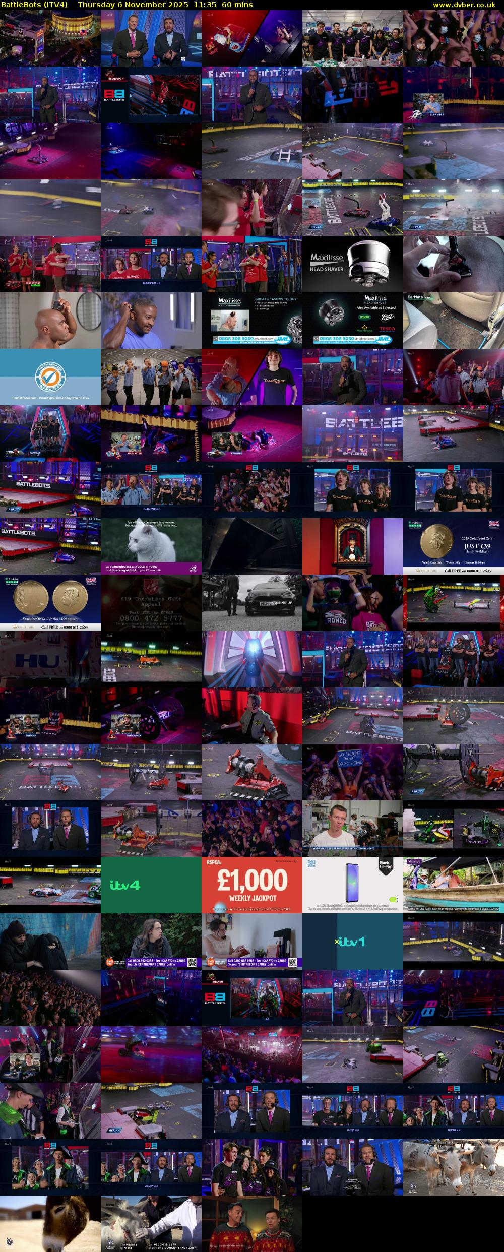 Battlebots (ITV4) Thursday 6 November 2025 11:35 - 12:35