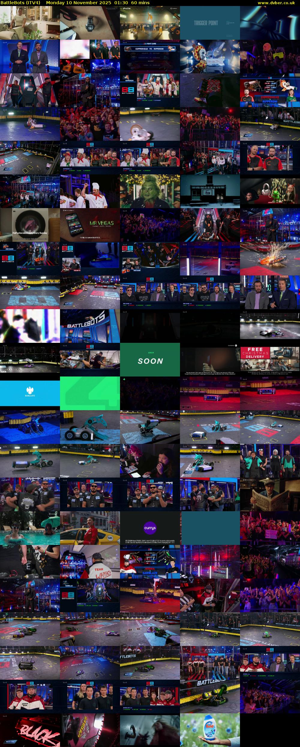 Battlebots (ITV4) Monday 10 November 2025 01:30 - 02:30